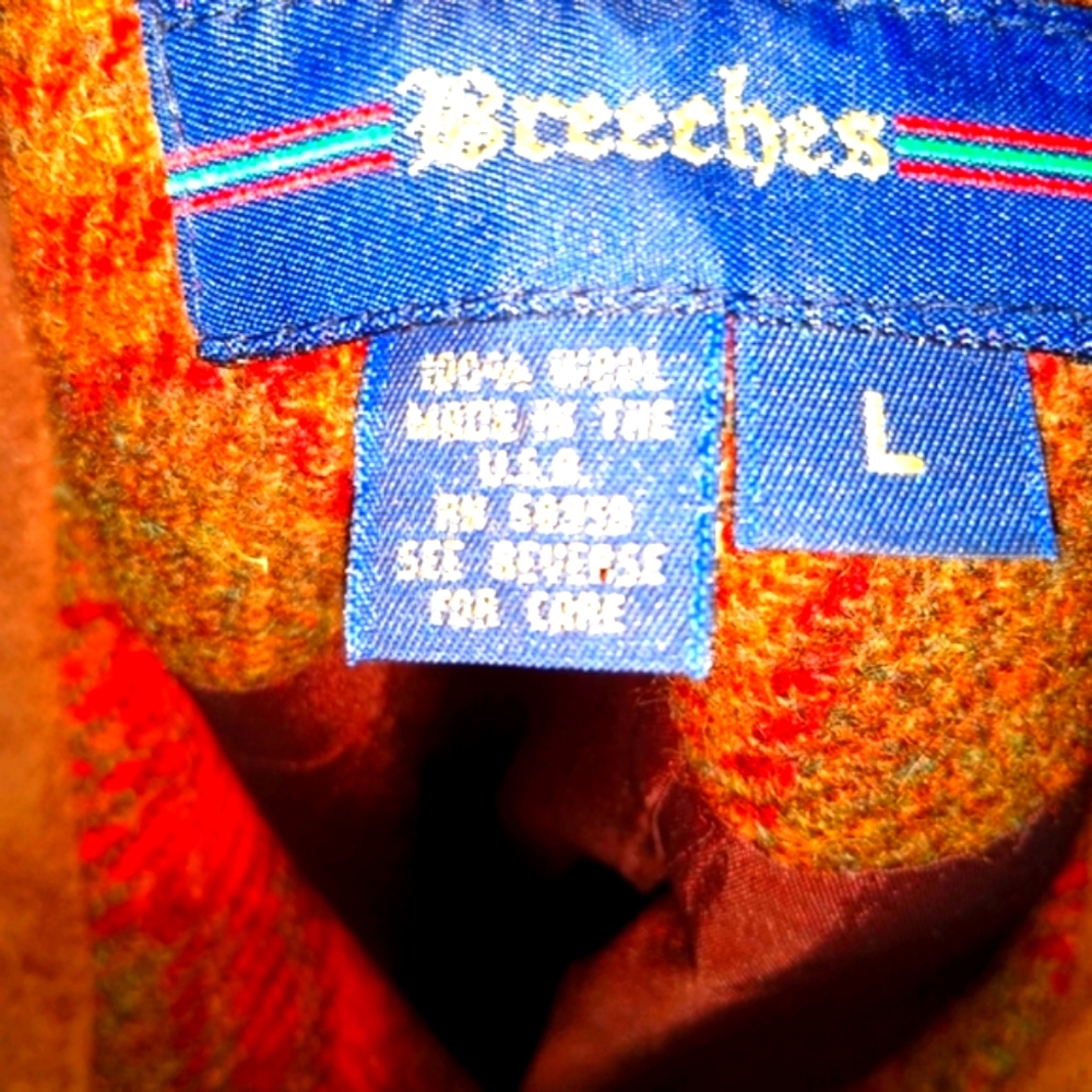 Vintage Plaid Wool Button Down Jacket - image 5